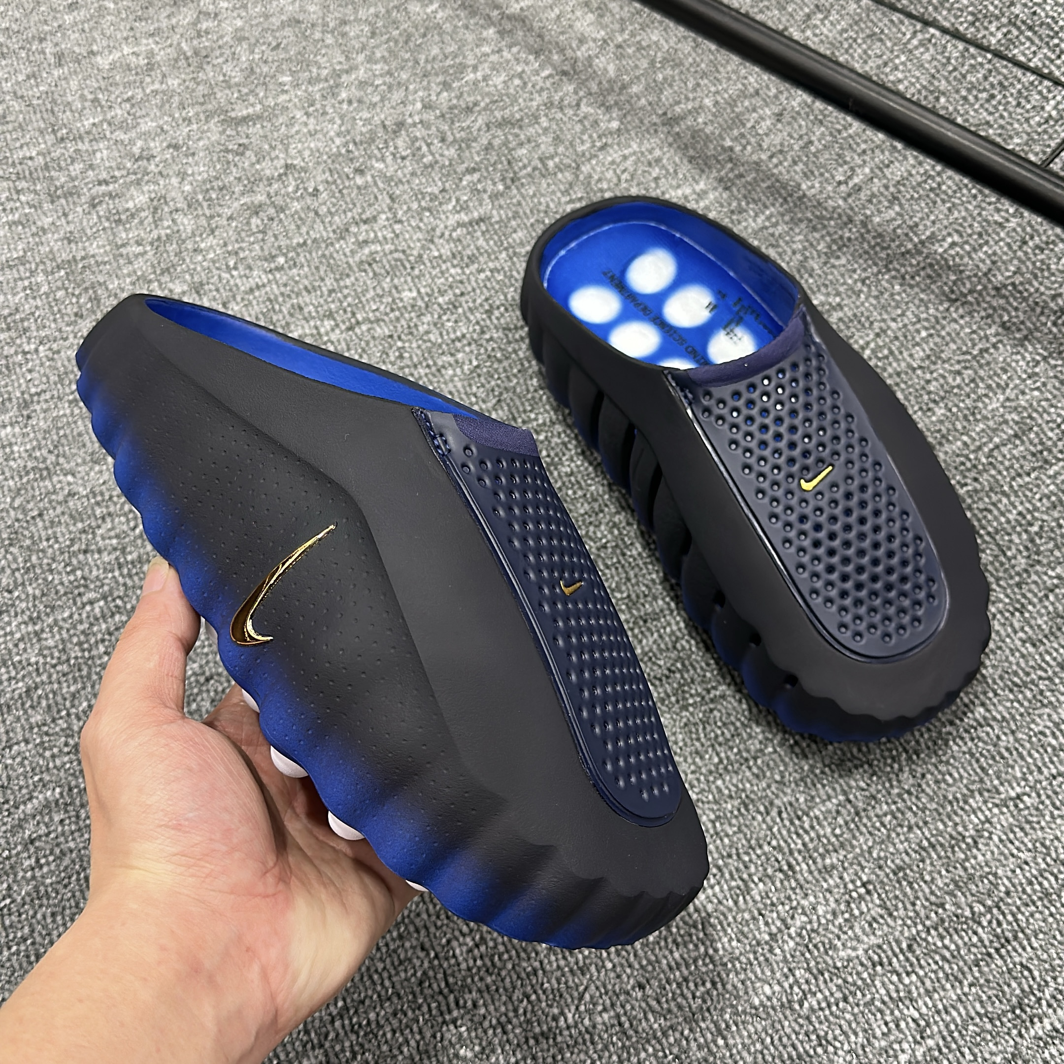 Nike x Fragment Recovery Clog Black/Blue
